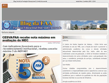 Tablet Screenshot of blog.faa.edu.br