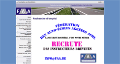 Desktop Screenshot of faa.be